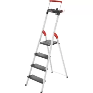 image of Hailo TopLine L100 safety ladder, max. load up to 150 kg, 4 steps