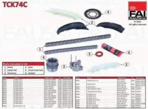 image of Timing Chain Kit FAI TCK74C