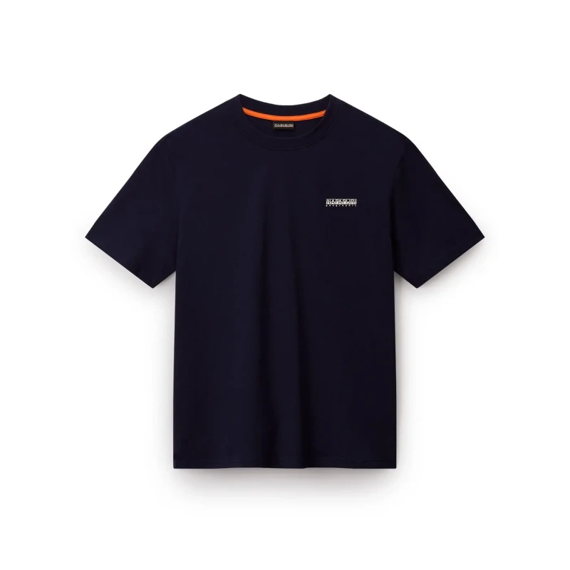 Image of T-Shirt Napapijri S-Small Box Bleu Male S