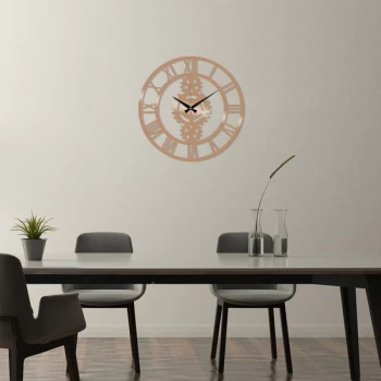 Image of Metal Wall Clock 3 - Copper Copper Decorative Metal Wall Clock