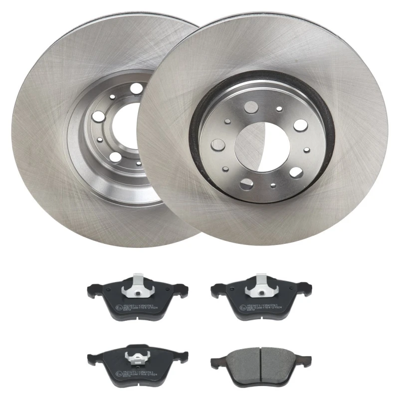 Image of RIDEX 3405B2540 Brake disc and pads set Front Axle, Brake Disc Type: Vented Brake Set,disc brakes (3405)
