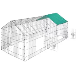 Tectake Rabbit Run with Sunshade - Green