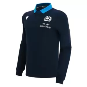 Image of Macron Scotland 22/23 Home L/S Classic Shirt Mens - Blue