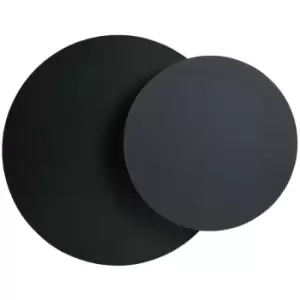 Image of Emibig Circle All Black Flush Wall Lamp 1x G9