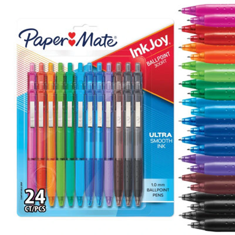 Image of PaperMate Inkjoy 300Rt Ballpoint 0.7mm Line Tip Assorted (24 Pack) 2223899