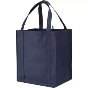 image of Bullet Liberty Non Woven Grocery Tote (Pack Of 2) (33 x 25.4 x 36.8 cm) (Navy)