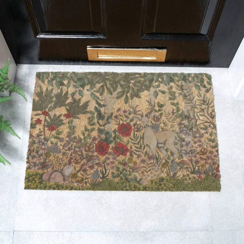 Image of Artsy Mats Enchanted Forest x Celia Battaini Doormat (60 x 40cm) Brown unisex