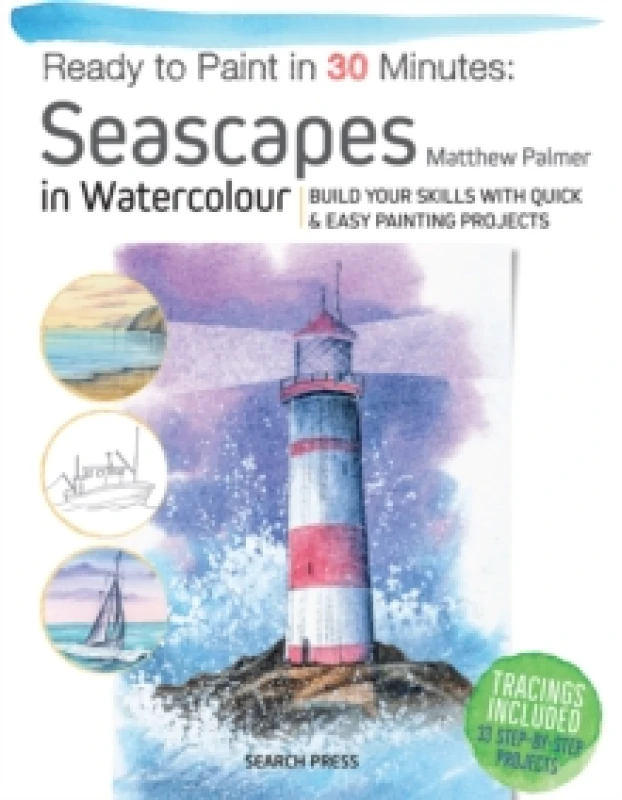 Image of Ready to Paint in 30 Minutes: Seascapes : Build Your Skills with Quick & Easy Painting Projects Paperback / softback