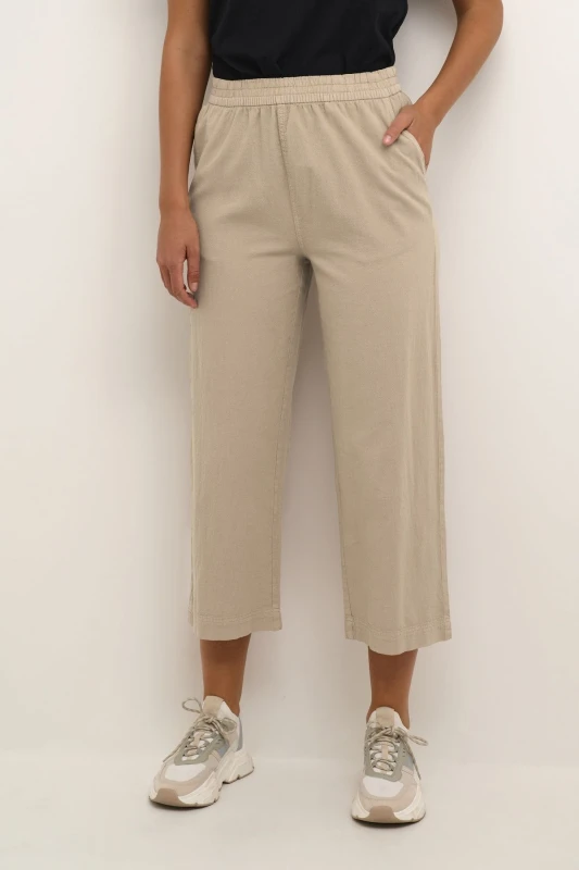 Image of Kaffe Womens Trousers KAFFE Naya Beige Female 38