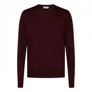 Image of Calvin Klein Superior Wool Sweater - Oxblood Red