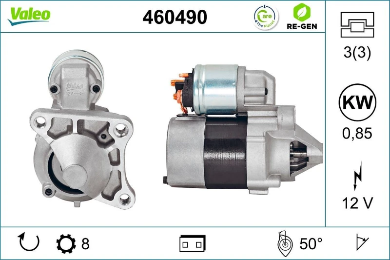 Image of Starter motor VALEO 460490