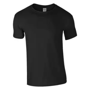 image of Gildan Mens Soft Style Ringspun T Shirt (4XL) (Black)