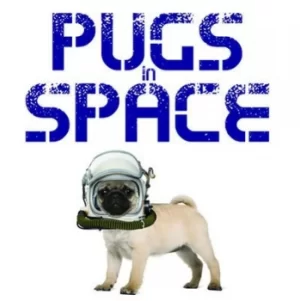 Image of Pugs in space by Jack Russell