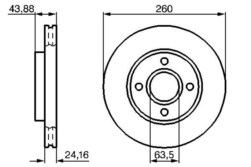 Image of Brake disc Bosch 0 986 478 671