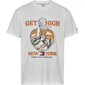 Image of Tommy Jeans Tommy Jeans Classic Sport T-Shirt Mens - White