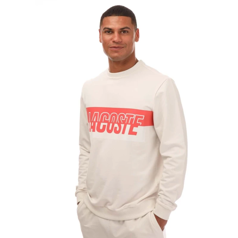 Image of Lacoste Loungewear Sweatshirt - White White XS