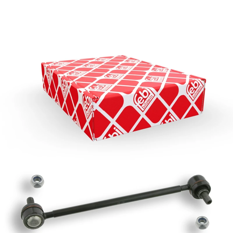 Image of FEBI BILSTEIN 26520 Anti-roll bar link OE Turbo NEW, Rear Axle Right Steel Link Stabiliser (3229)