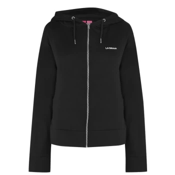 image of LA Gear Interlock Zip Thru Hoodie Ladies - Black