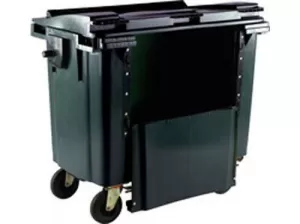 Image of Slingsby Grey 770 Litre Wheeled Bin With Drop Down Front 377972
