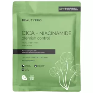 image of BeautyPro Cica and Niacinamide Face Mask 22ml