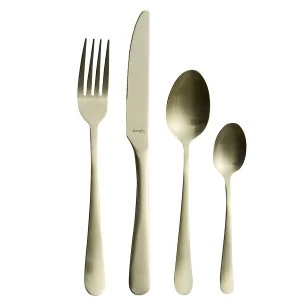 image of Amefa 16pc Champagne Gold Trend Cutlery Set