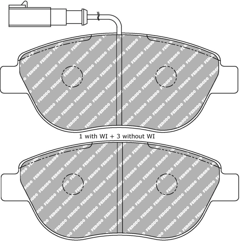 Image of FERODO RACING Brake pad set FERODO RACING FDS1467