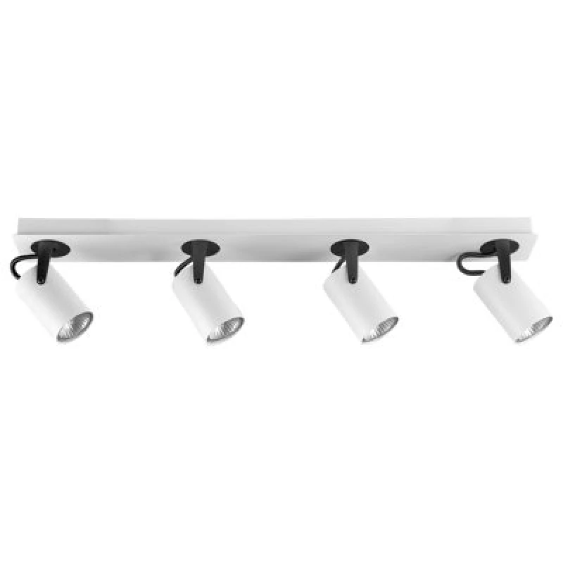 Image of Beliani 4 Light Spotlight Klip Adjustable Metal White