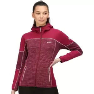 Image of Regatta Womens Walbury Ii Hooded Full Zip Marl Fleece Jacket 12 - Bust 36' (92cm)