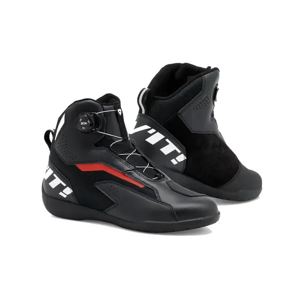 Image of REV'IT! Shoes Jetspeed Pro Black Red Size 44