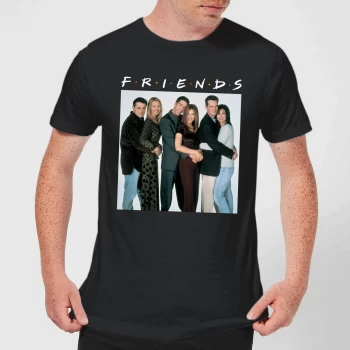 Image of Friends Group Shot Mens T-Shirt - Black - 3XL - Black