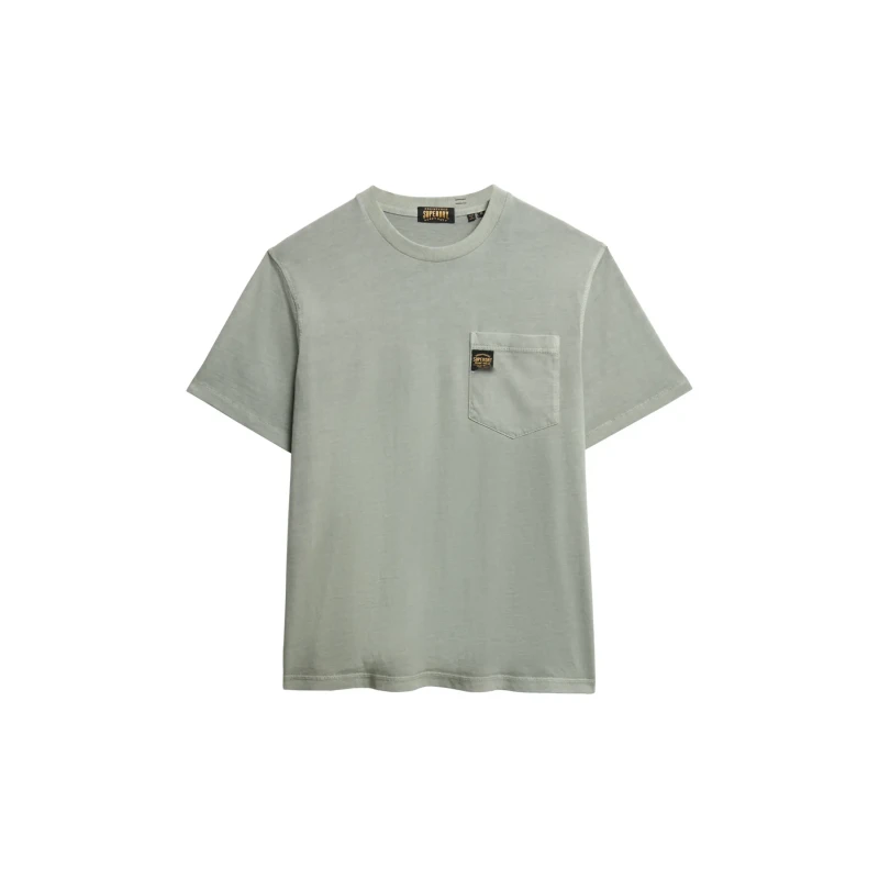 Image of Superdry Pocket T-Shirt with contrast stitching Superdry Vert Male M