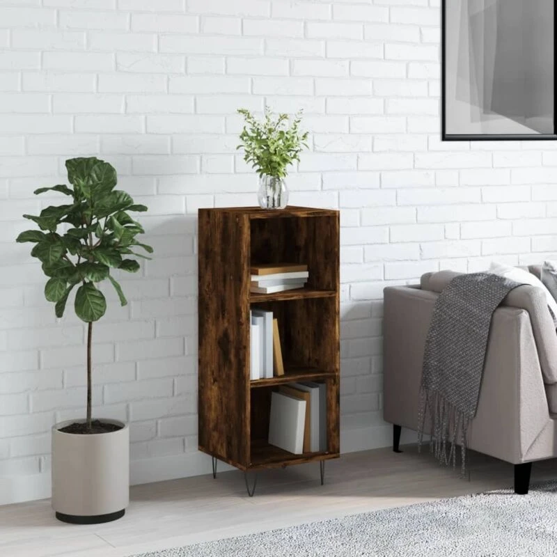 Image of VIDAXL Sideboard Smoked Oak 34.5x32.5x90cm Engineered Wood Vidaxl 8720845869007