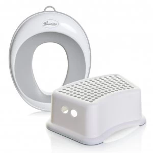 Image of Dreambaby New Contoured Potty Seat & Step Stool Bundle -Grey
