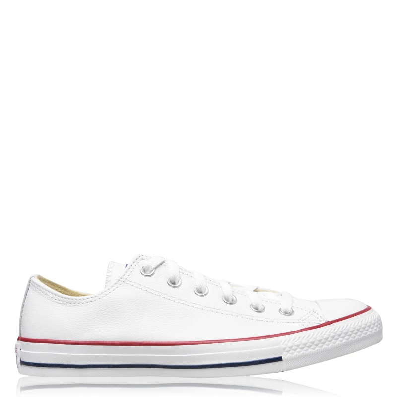 Image of Converse All Star Leather Low Trainers White 100 male 9