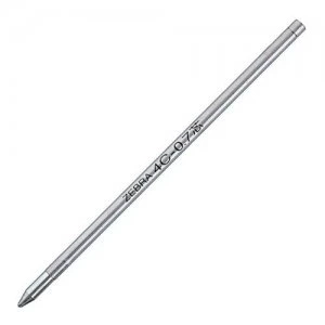 image of Zebra 0.7mm 4C Pen Refill Blue PK10