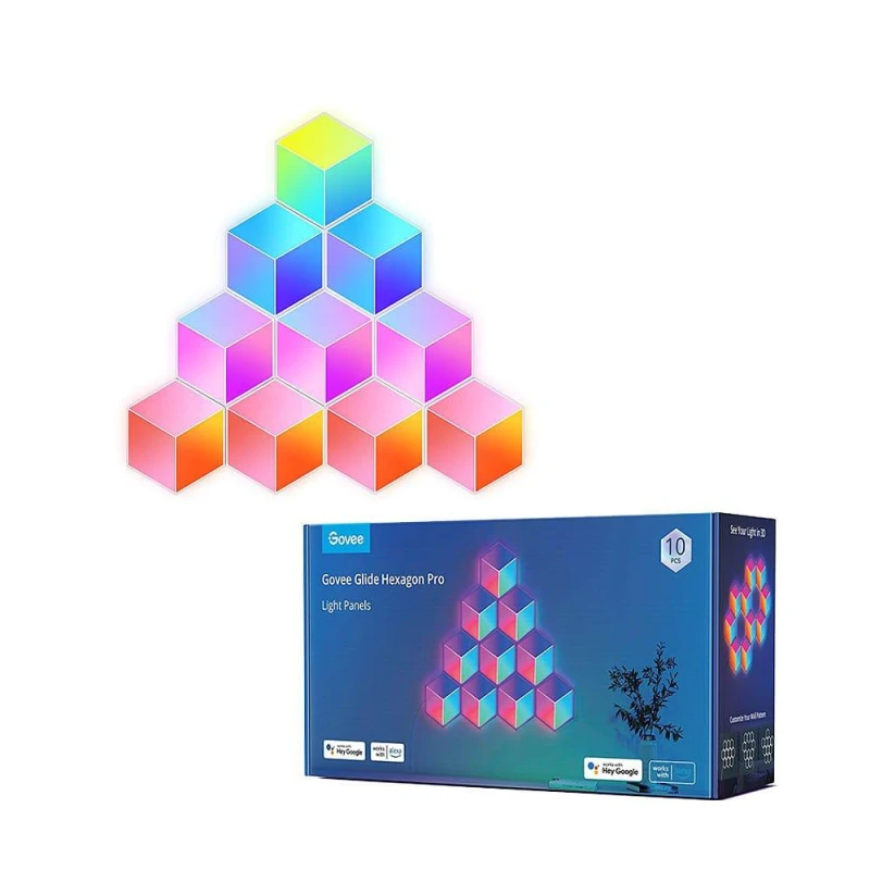 Image of GOVEE Govee Glide Hexa Pro LED Light Panels - White White One Size