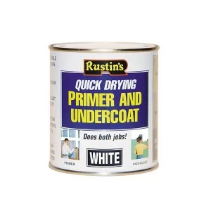 image of Rustins Quick Dry Primer & Undercoat Grey 1 litre