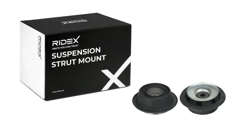 Image of RIDEX 1180S0564 Top strut mount Front axle both sides, with bearing(s) Suspension Strut Support Bearing (1180)