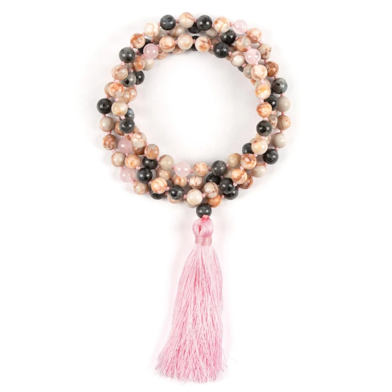 Image of Myga Womens Healing Bead Necklace Multicolor Female One Size