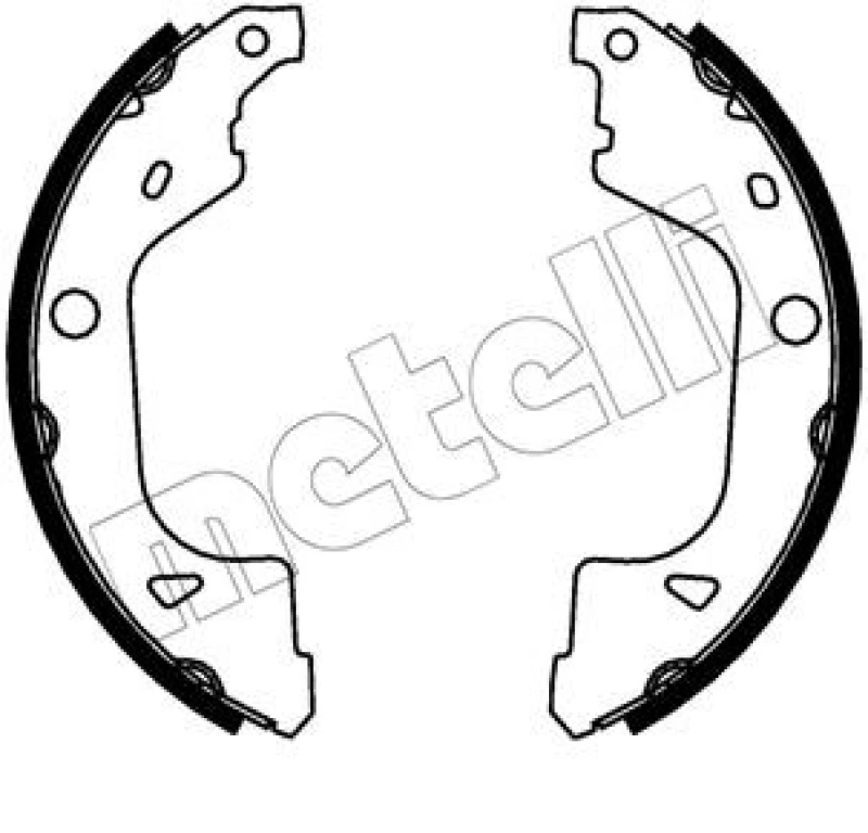 Image of METELLI Brake Shoe Set METELLI 53-0775