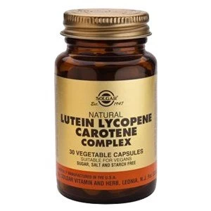 Image of Solgar Natural Lutein Lycopene Carotene Complex 30 Vegicaps