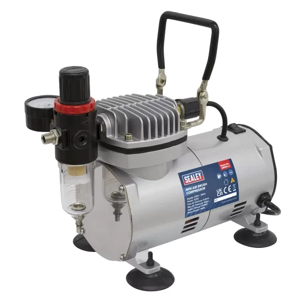 Image of Genuine SEALEY AB900 Mini Air Brush Compressor