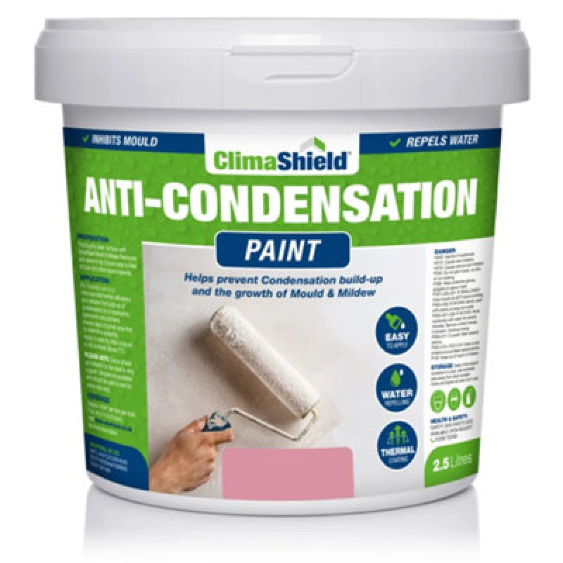 Image of Smartseal Anti-condensation Paint - Berry Sorbet (2.5L) Reduce Condensation On Walls And Ceilings, Pink 5.061E+12