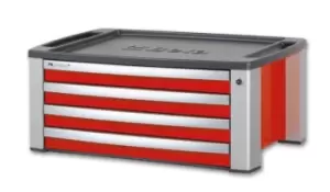 image of Beta Tools C39T-R Portable 4 Drawer Tool Chest Red 800 x 500 x 342mm