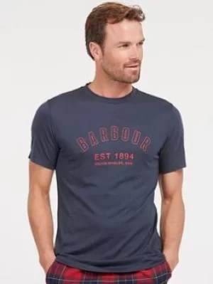 Image of Barbour Barbour Calvert Lounge T-Shirt, Navy, Size 2XL, Men