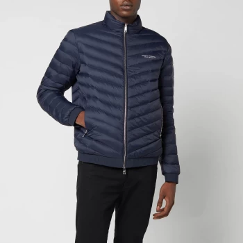 Image of Armani Exchange Padded Down Fill Jacket Navy Size L Men