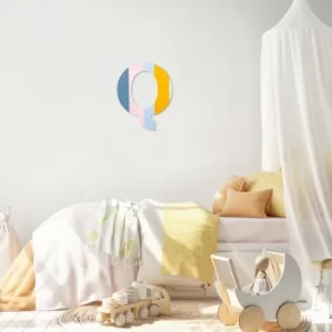 Image of Alphabet Q Multicolor Decorative Wooden Wall Accessory