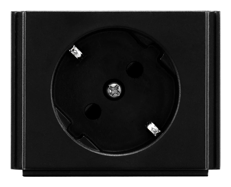 Image of AMX HPX-P200-PC-EU outlet box Type F Black