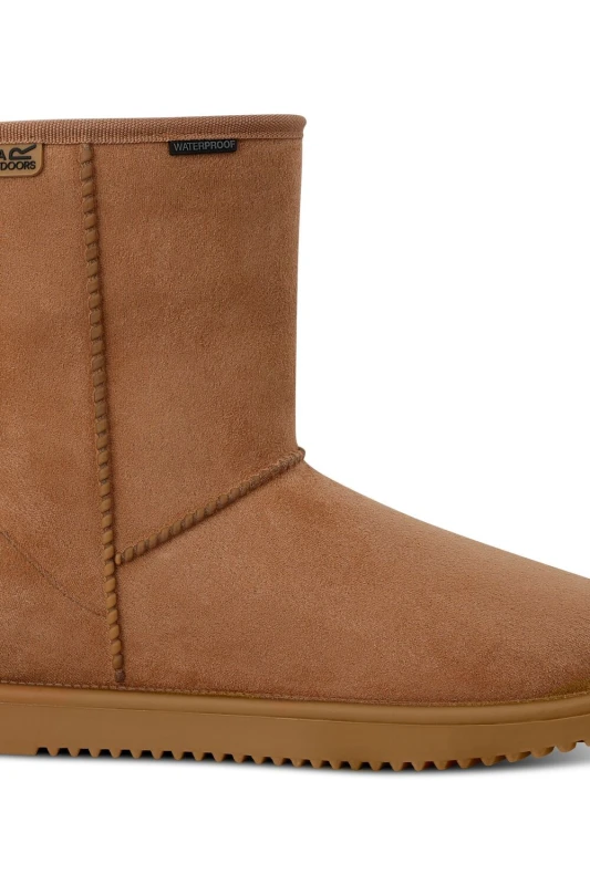 Image of Regatta Womens Risely Waterproof Fur Lined Boots in Light Brown Size: 6 Light Brown Female 6