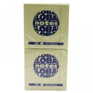 Image of Nice Price Yellow Repositionable Quick Notes Pad 75 x 75mm Pack of 12 WX10502